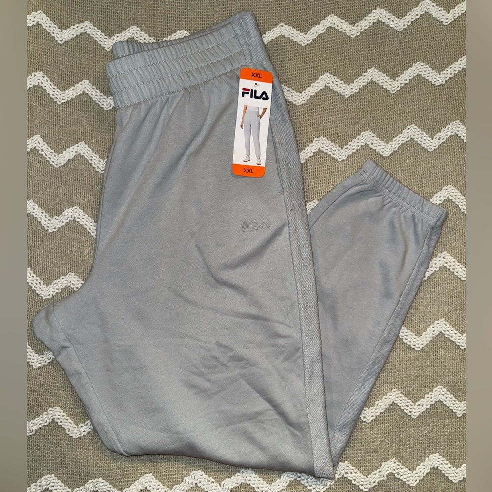 Fila womens High Rise‎ Gray Joggers XXL new